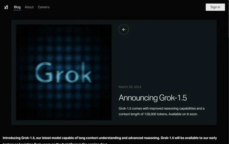 Grok-1.5 language model